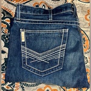 Pre-owned mens CINCH GRANT jeans wear them few time like new no flaws SIZE 35x34